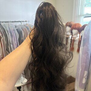 Ponytail Hair Clip - Dark Brown